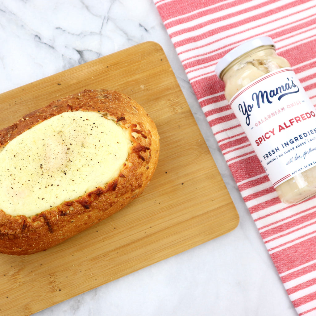 Spicy Alfredo Bread Bowl