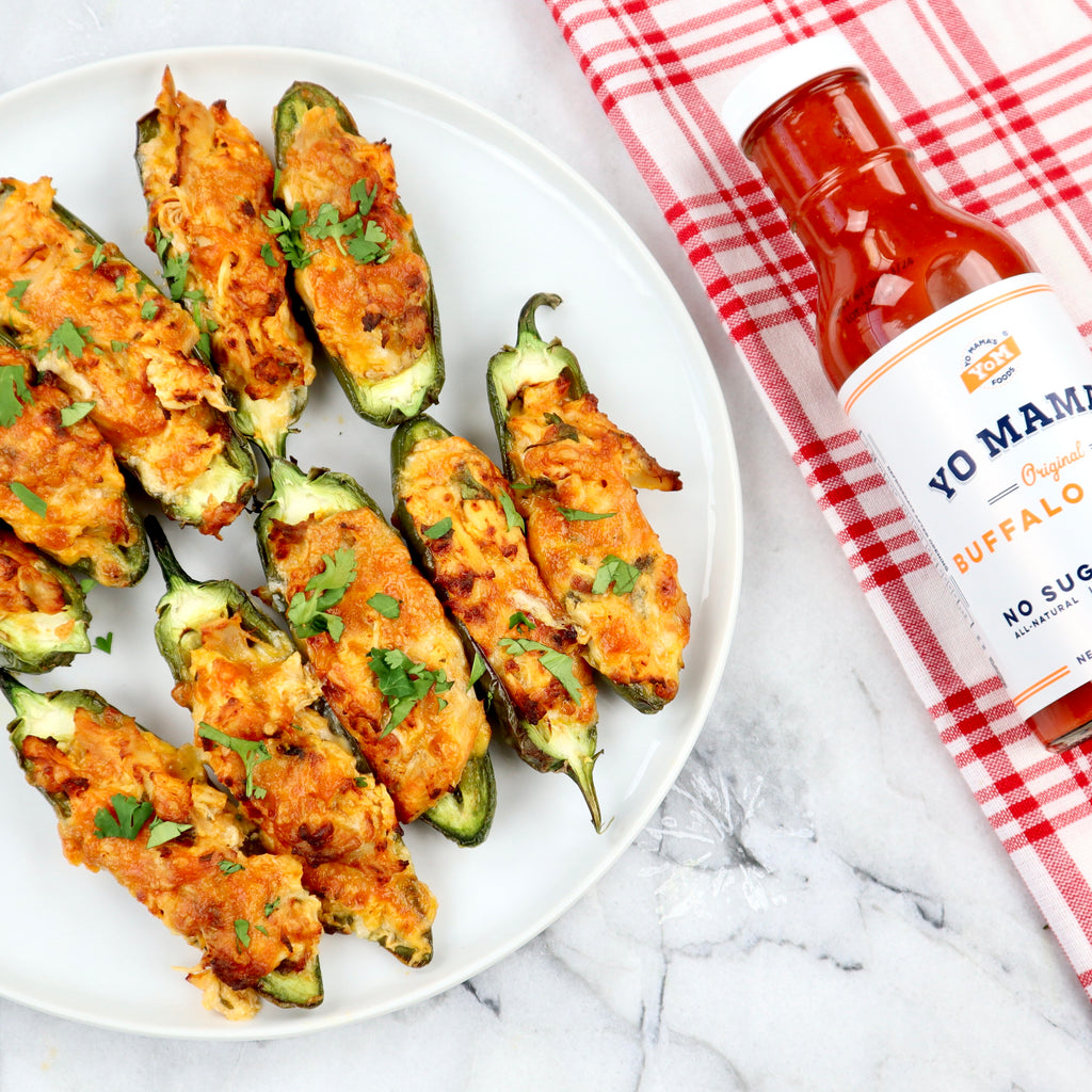 Buffalo Chicken Stuffed Jalapenos